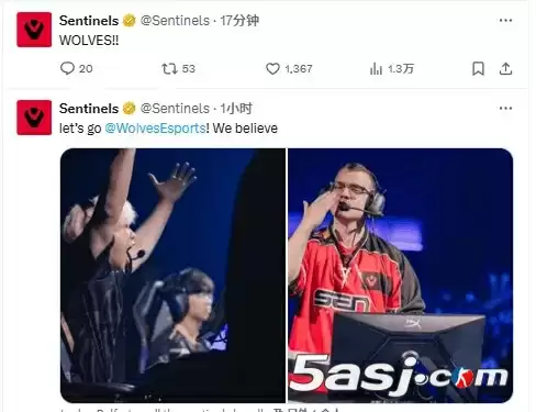 WOL横扫RRQ后,SEN官推发文:WOLVES!! WOL横扫RRQ后,SEN官推发文:WOLVES!!