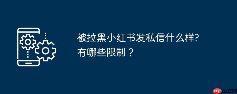 被拉黑小红书发私信什么样?有哪些限制？