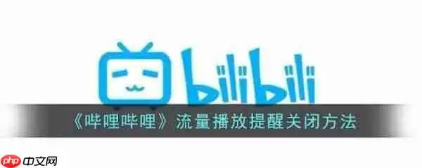 哔哩哔哩流量播放提醒怎么关闭 具体一览