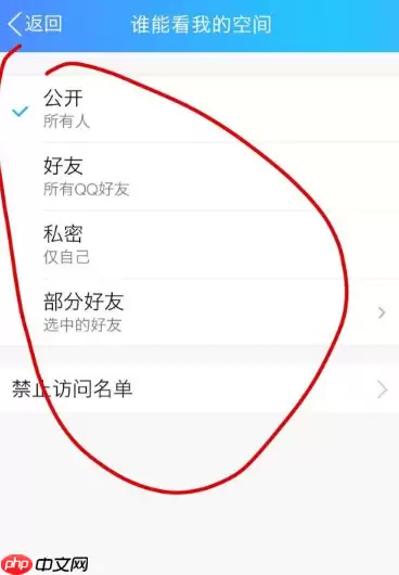 手机qq空间怎么设置访问权限 具体操作方法