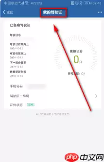 车管12123怎么看驾驶证 交管12123怎么看电子驾照