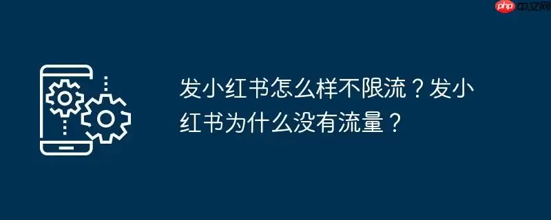 发小红书怎么样不限流？发小红书为什么没有流量？