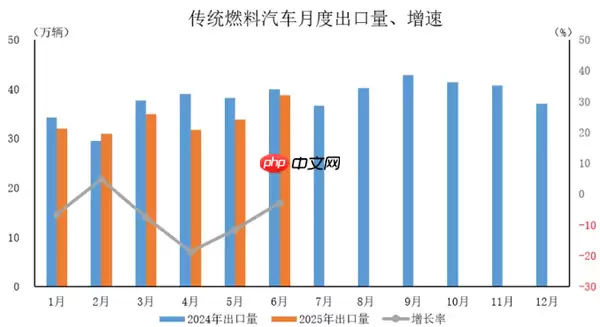2025年6月中国汽车出口59.2万辆 上半年出口308.3万辆