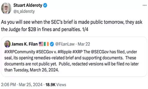 Ripple首席执行官Brad Garlinghouse的声明