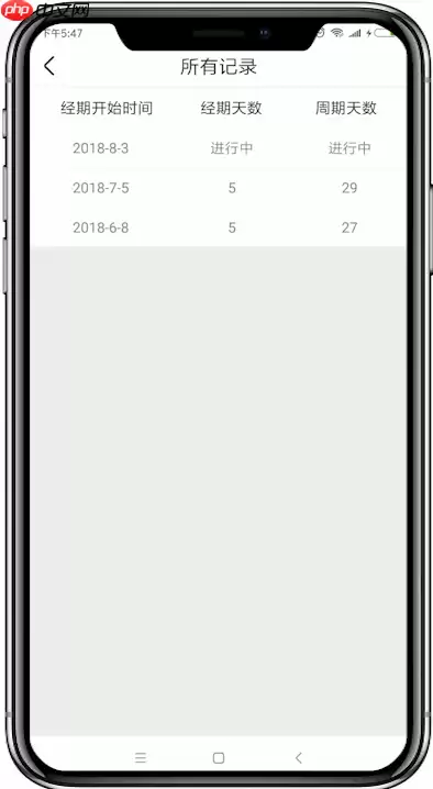 美柚如何看我所有的记录 查看所有记录教程