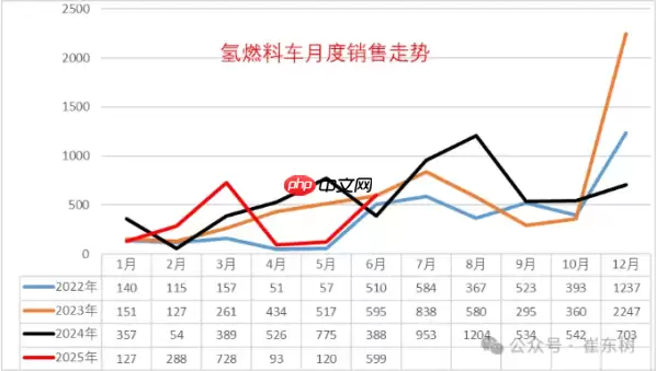 氢燃料电池车市场最新情况公布：6月保险数据量为599台