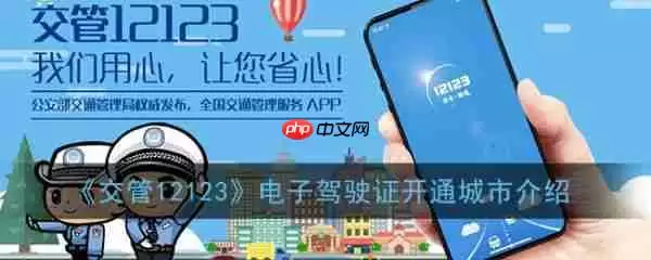 交管12123电子驾驶证怎么开通城市 具体介绍