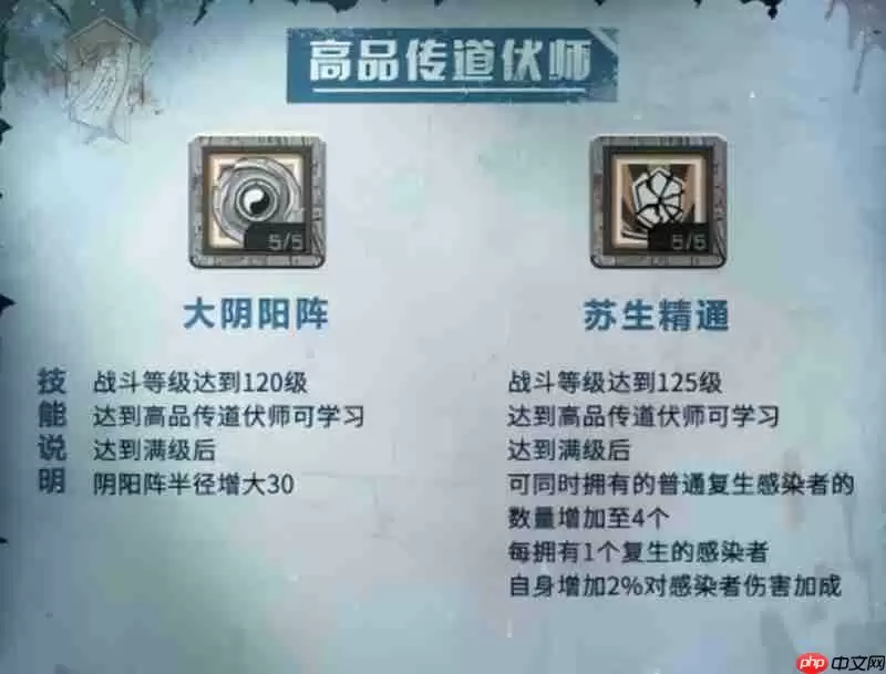 明日之后伏师技能怎么加点 伏师技能升级介绍