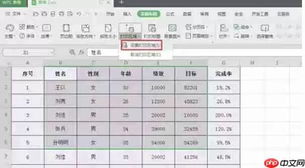 wps office怎么设置打印区域-wps office设置打印区域的方法