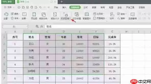 wps office怎么设置打印区域-wps office设置打印区域的方法