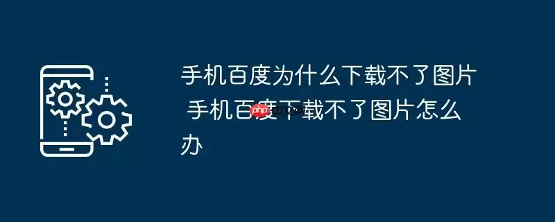 手机百度为什么下载不了图片 手机百度下载不了图片怎么办