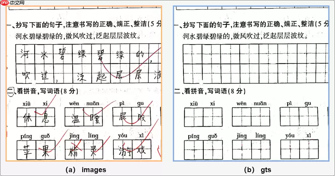 试卷手写笔迹擦除 -- 百度网盘AI大赛:手写文字擦除第5名方案 - 游乐网