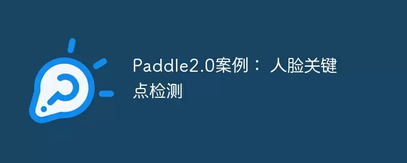 paddle2.0案例: 人脸关键点检测 - 游乐网