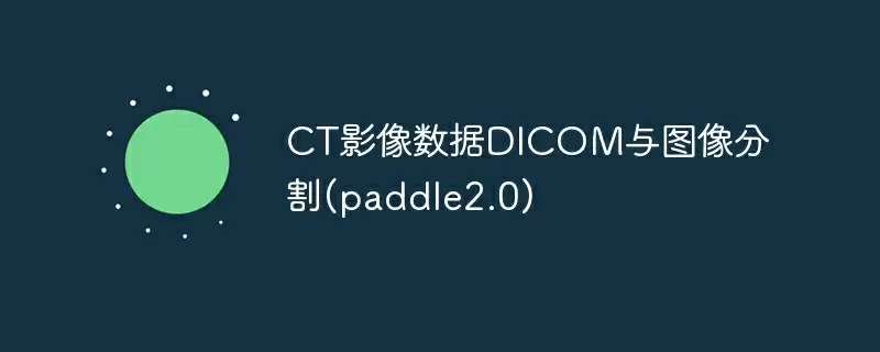 ct影像数据dicom与图像分割(paddle2.0) - 游乐网