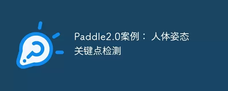 paddle2.0案例： 人体姿态关键点检测 - 游乐网