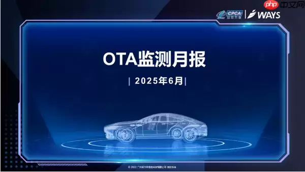 6月中国汽车行业OTA月报发布 自主品牌更新269项功能