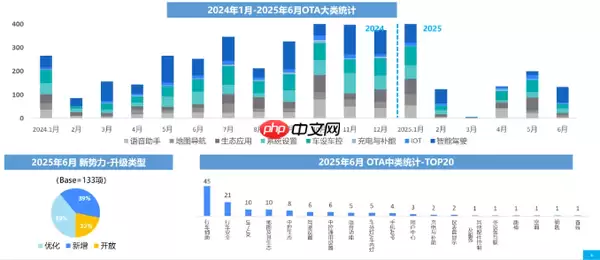 6月中国汽车行业OTA月报发布 自主品牌更新269项功能