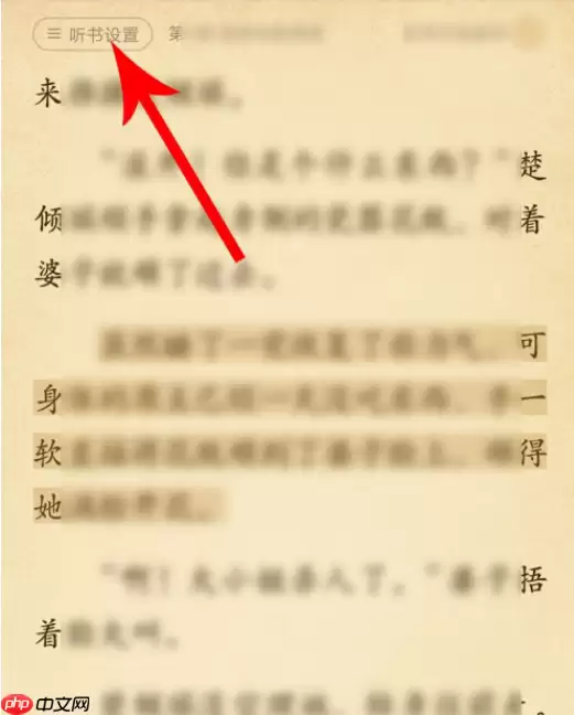 七猫免费阅读小说怎么打开听书模式 具体操作步骤