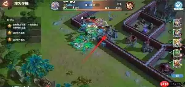 龙石战争烽火夺城55关通关攻略