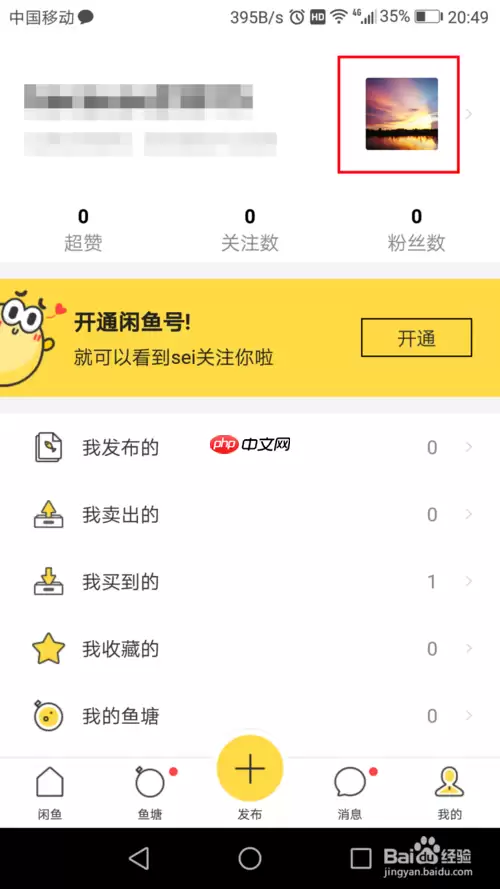 闲鱼为什么换不了头像 闲鱼更换头像方法