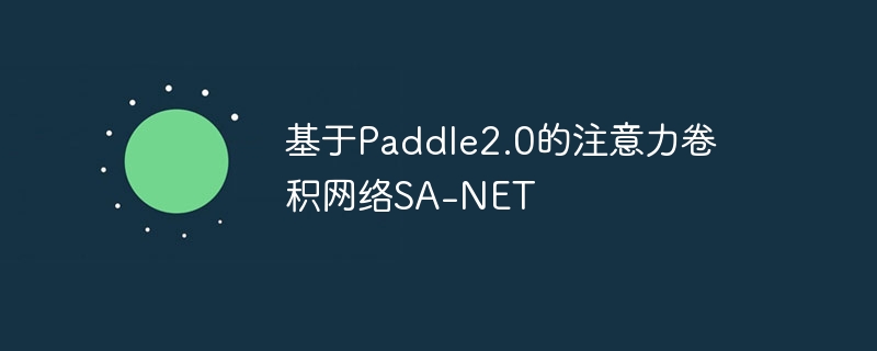 基于paddle2.0的注意力卷积网络sa-net - 游乐网