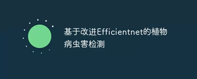 基于改进efficientnet的植物病虫害检测 - 游乐网