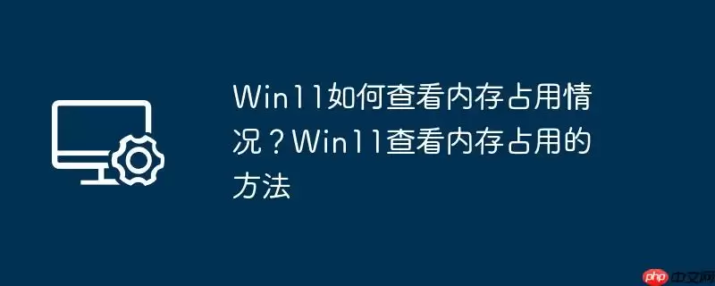 win11如何查看内存占用情况？win11查看内存占用的方法