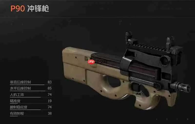 暗区突围P90怎么样 P90属性数据详细解析