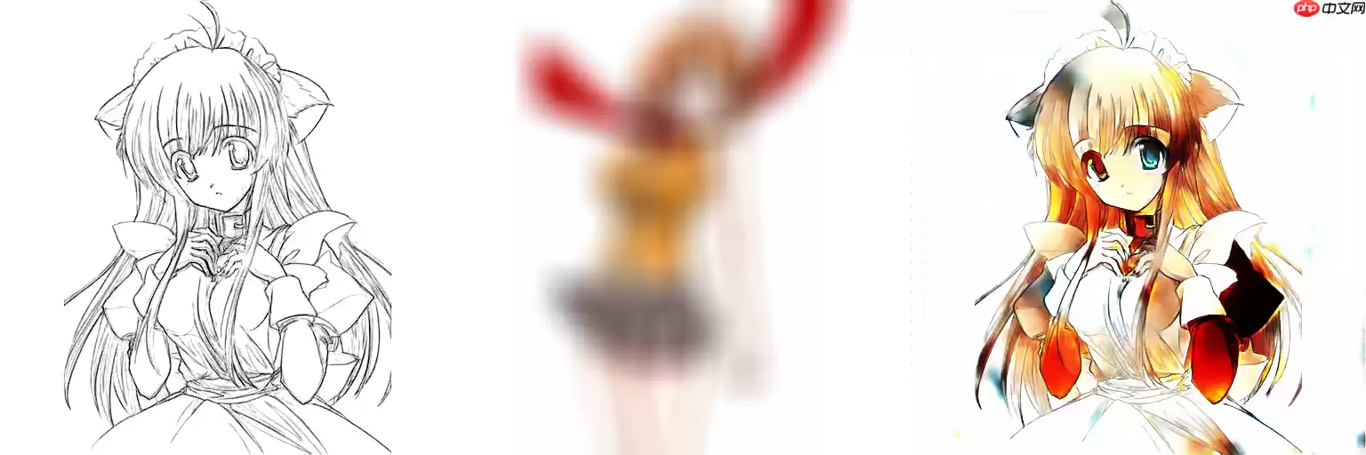 线稿上色V3（比V2差别在于这个参考图的处理方式)，并且更好用哦 - 游乐网