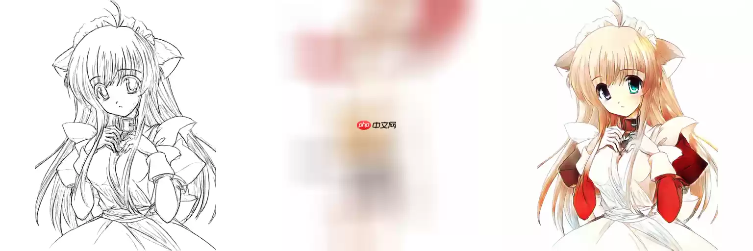 线稿上色V3（比V2差别在于这个参考图的处理方式)，并且更好用哦 - 游乐网