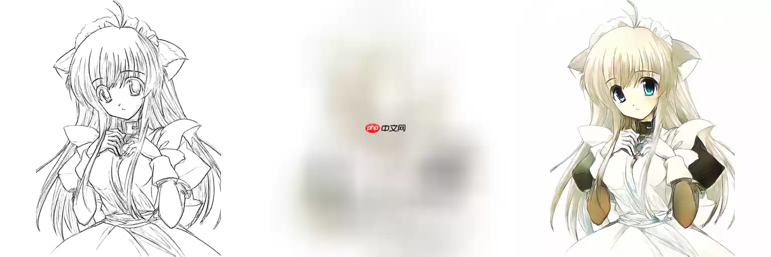 线稿上色V3（比V2差别在于这个参考图的处理方式)，并且更好用哦 - 游乐网