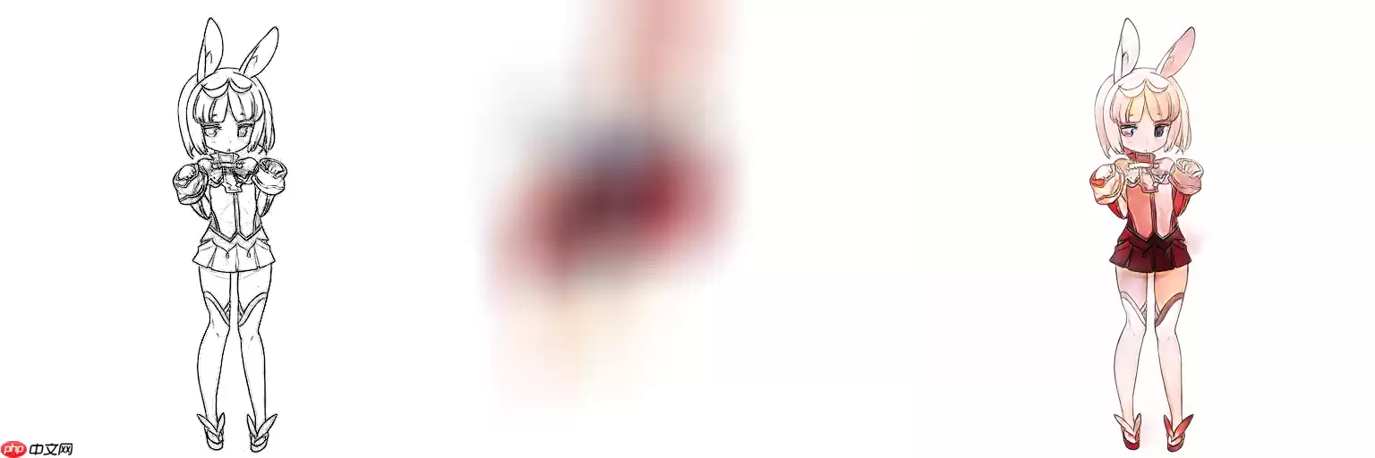 线稿上色V3（比V2差别在于这个参考图的处理方式)，并且更好用哦 - 游乐网