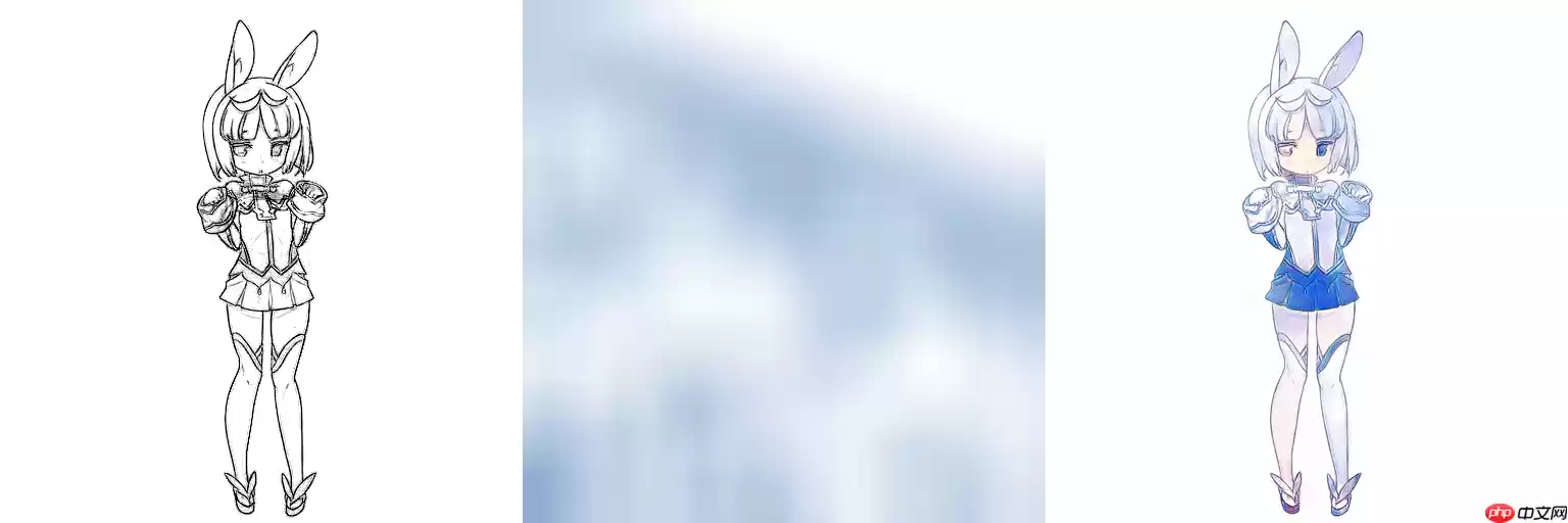 线稿上色V3（比V2差别在于这个参考图的处理方式)，并且更好用哦 - 游乐网