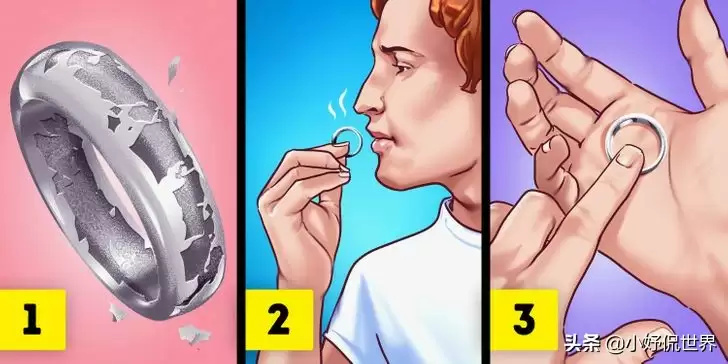 使用嗅觉、触觉和视觉进行检查