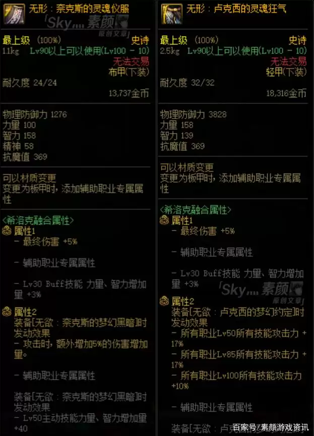 DNF希洛克装备选择