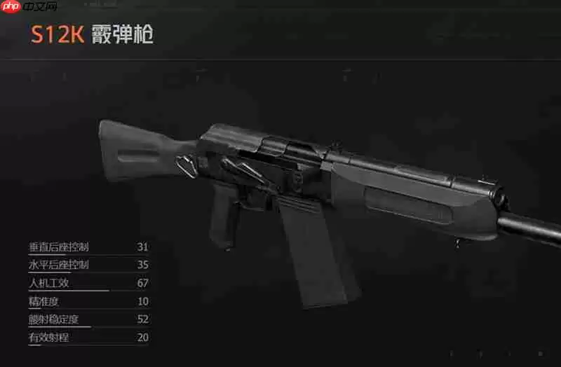 暗区突围S12K怎么样 S12K霰弹枪详细评测