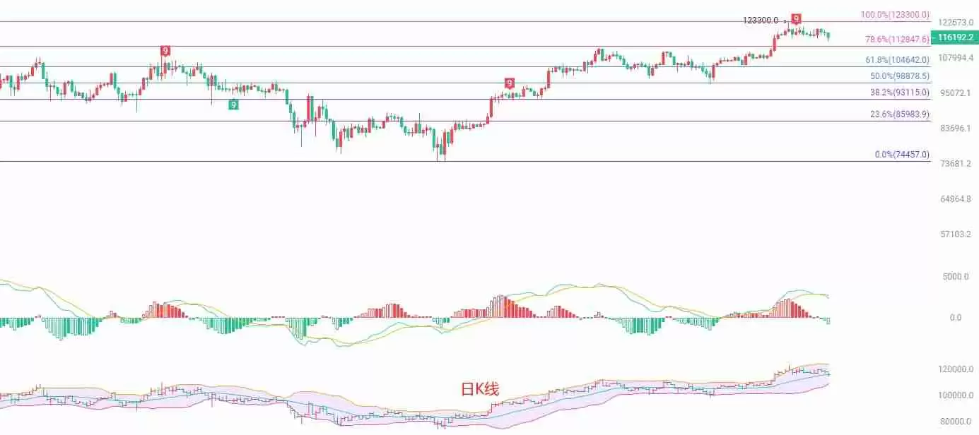 BTC短线高抛低吸策略：主力或于116000附近震荡吸筹