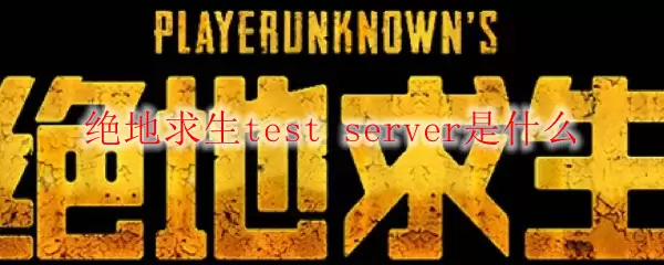绝地求生test server是什么