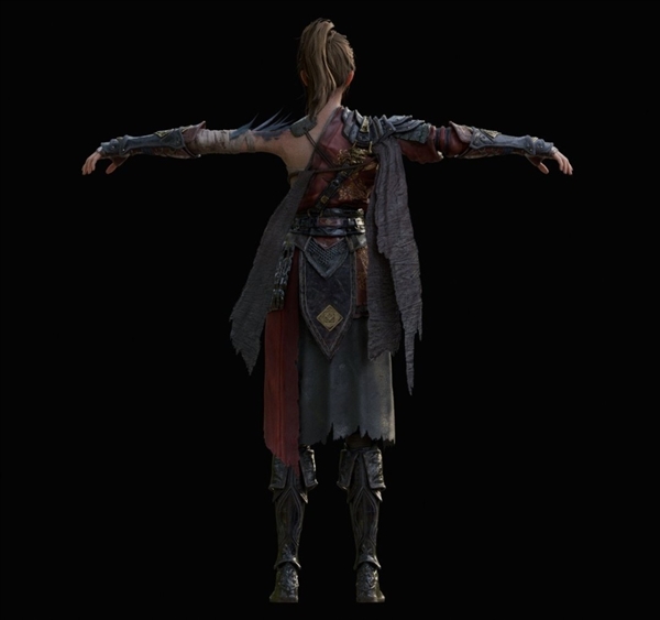 《明末：渊虚之羽》女主3D渲染模型 英姿飒爽