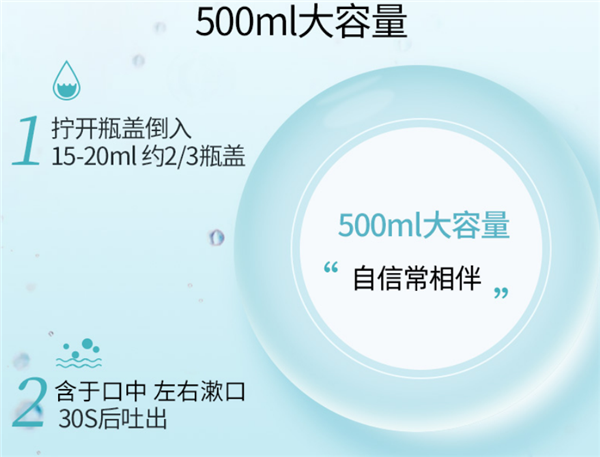 刚需闭眼囤！舒客漱口水500ml探底：3大瓶17.51元