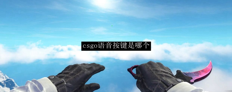 CS:GO语音按键设置