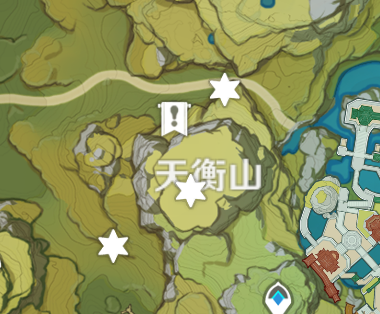 天衡山岩神瞳位置参考图