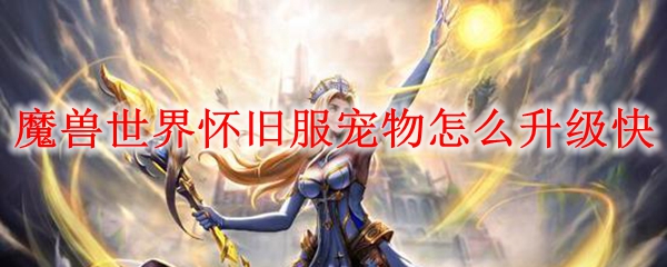 魔兽世界怀旧服宠物升级技巧