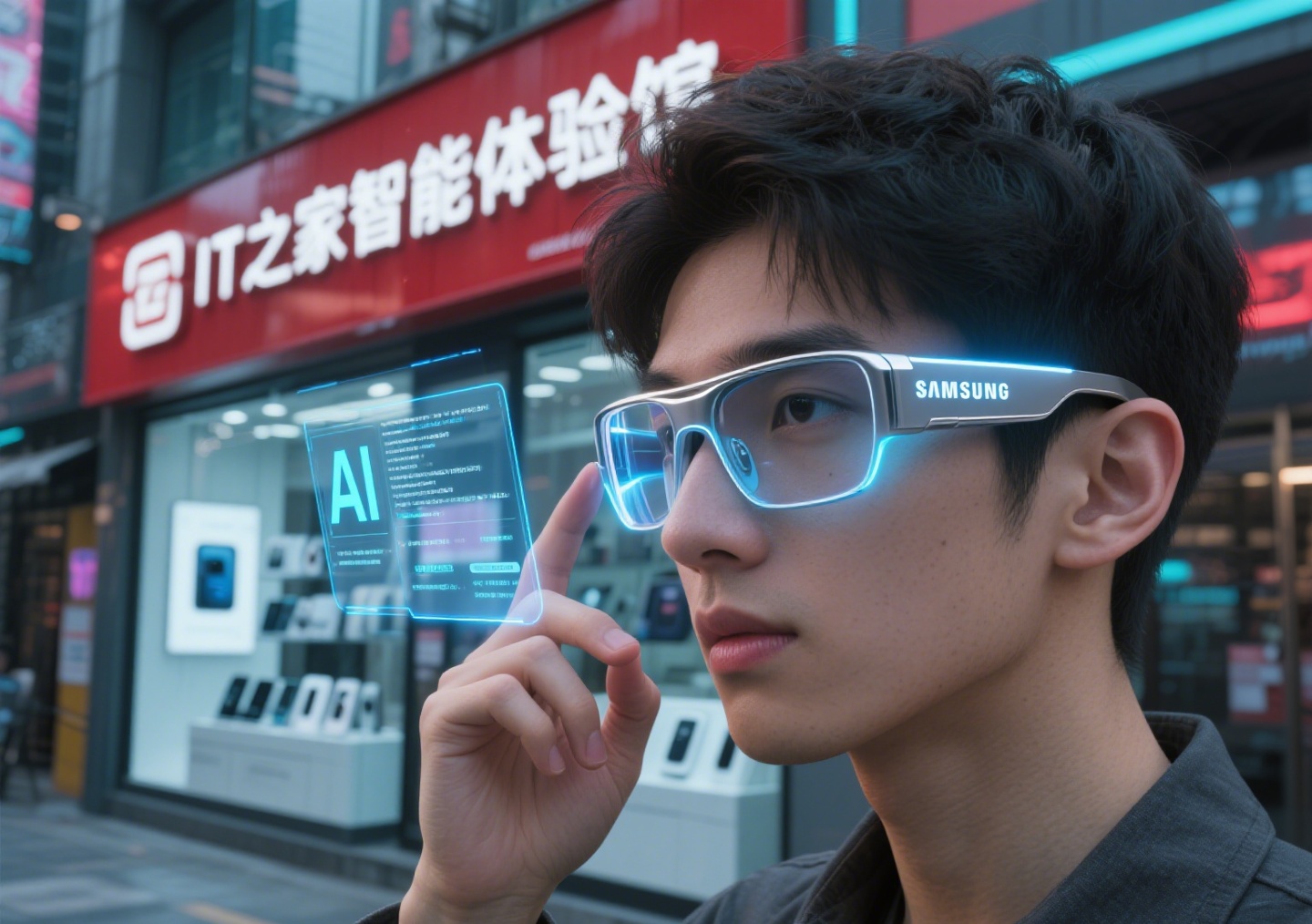 智能眼镜概念图