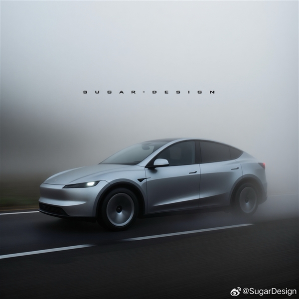 好钢用到刀刃上！博主绘制廉价版特斯拉Model Y效果图