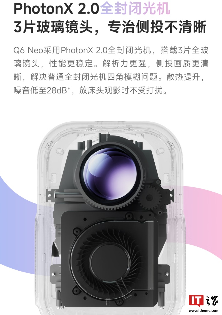 小明 Q6 Neo 投影仪首销：245 CVIA 流明亮度、接入小米米家 App，首发 799 元 + 三期免息