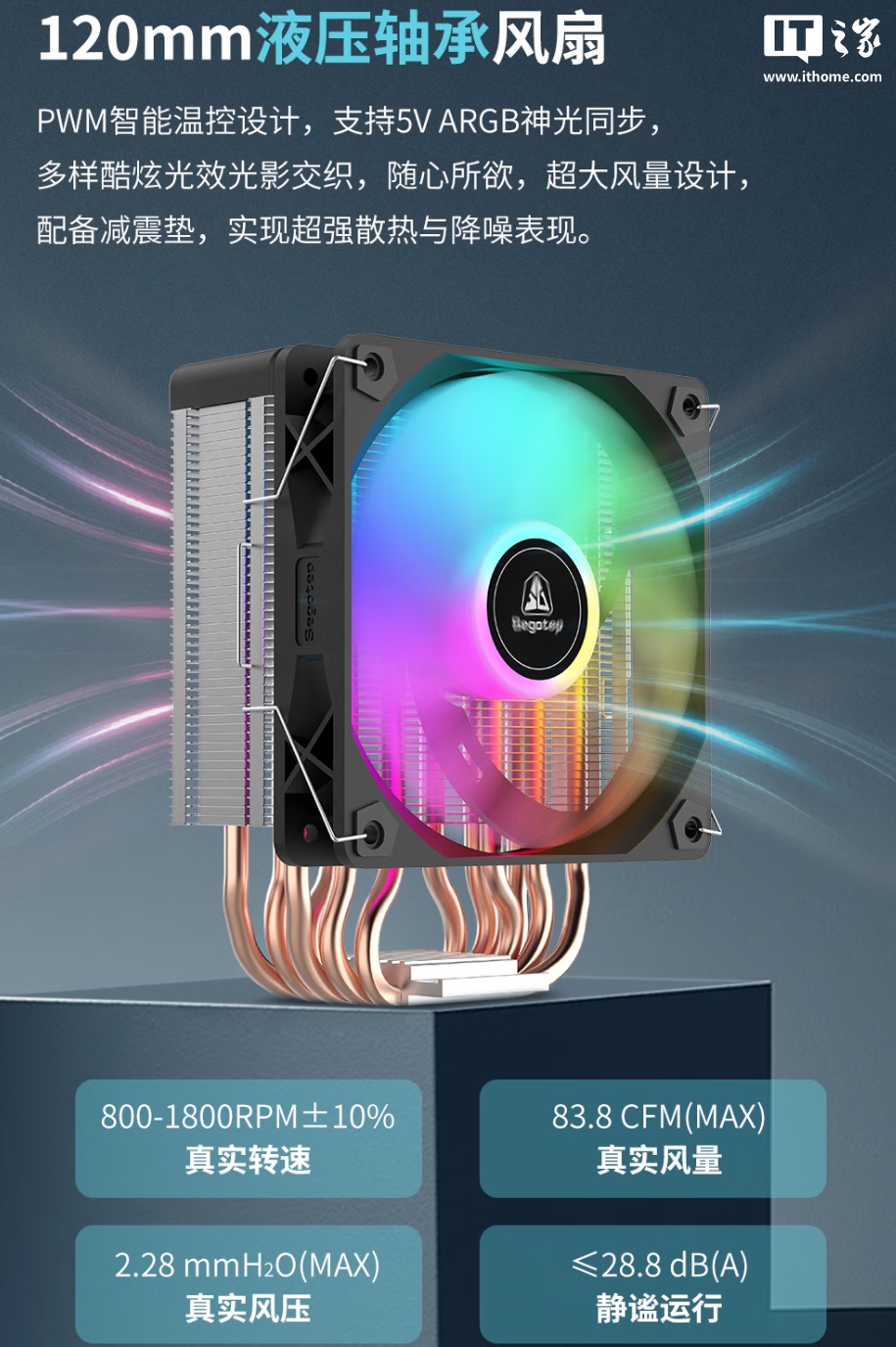 109 元起：鑫谷推出风智系列带屏风冷散热器，顶部屏幕可显示转速、CPU 温度等