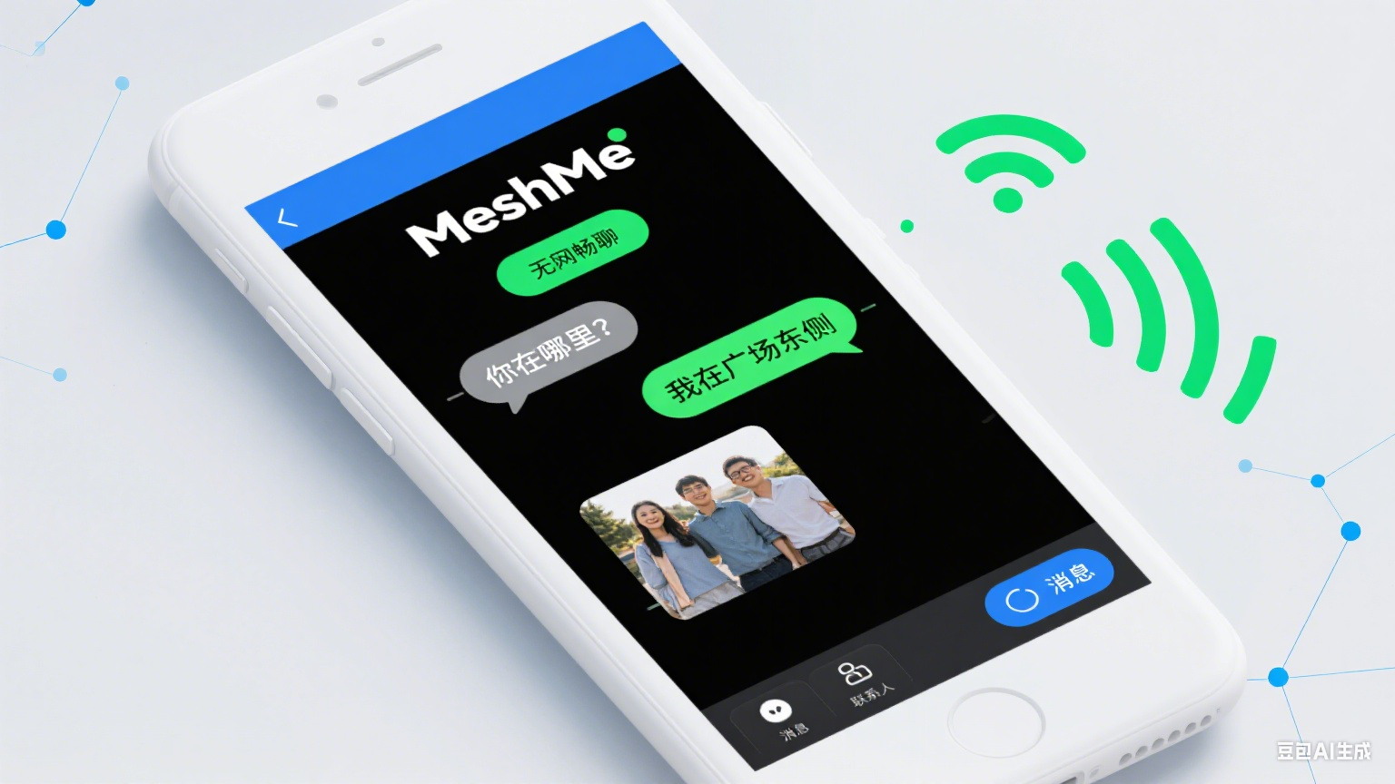 P2P通信应用概念图