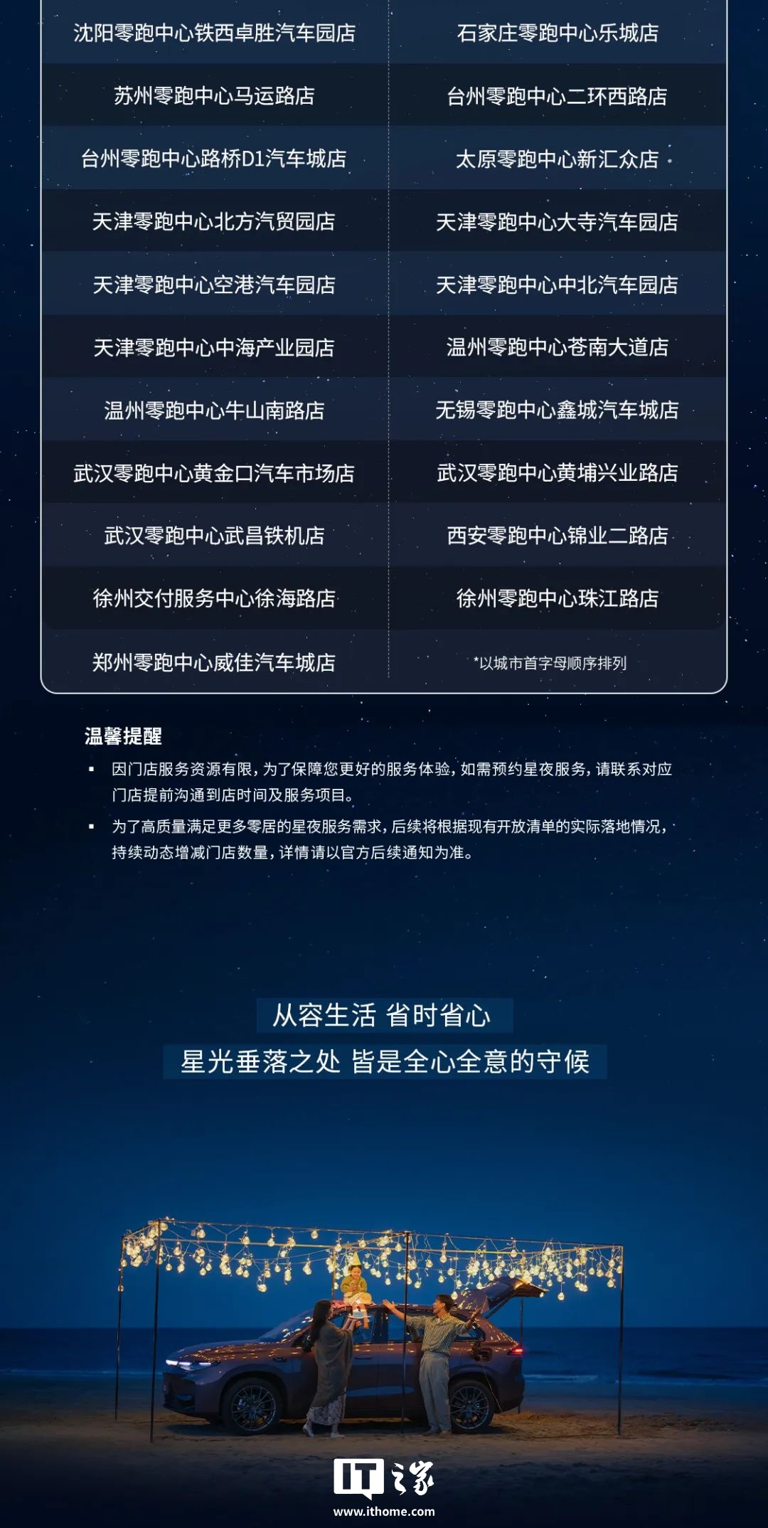 零跑服务门店列表（二）