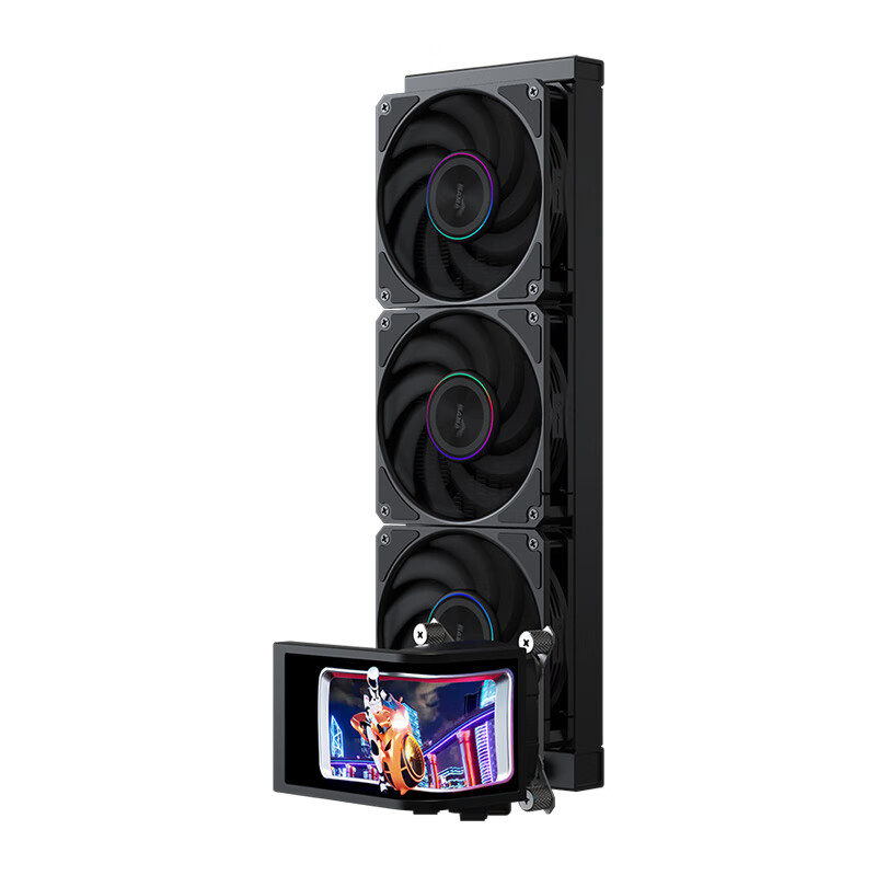 先马 ZW360 Ultra 锋幻一体式水冷首销:冷头 OLED 曲屏可自由旋转,1599 元